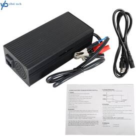 Yibei-tech Yi152712t 28.8v 18a Smart Charger For Lithium Lifepo4 Deep Cycle Rechargeable Batteries