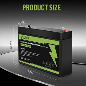 Youchen Ml9-6-343 6v 9ah Lifepo4 Rechargeable Battery 57.6wh For Kid Trax Ride On Toys New