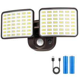 Ytkih B0f181dbhw Rechargeable Motion Sensor Security Light 2500/4000lm Dual Modes Wireless Usb