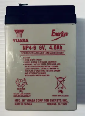 Np4-6-yuasa Yuasa Np4-6 Battery New Open Box Np4-6-yuasa Yuasa Np4-6 Battery New Open Box