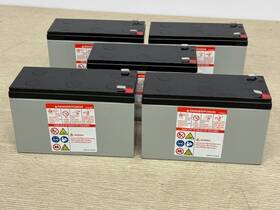 Yuasa Np7.5-12 5x 12v 5ah Sealed Lead Acid Nonspillable Solar Ups Battery Lot