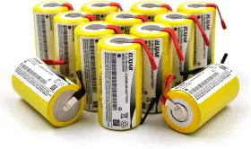 Yutsujo 726084110601 12-pack Sub C 1.2v 2000mah Ni-cd Rechargeable Batteries With Tabs For Power To Yutsujo 726084110601 12-pack Sub C 1.2v 2000mah Ni-cd Rechargeable Batteries With Tabs For Power To