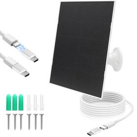 Yytdduuu B0fg6ytcsr 4w Solar Panel Security Camera Charger Type C Micro Rechargeable