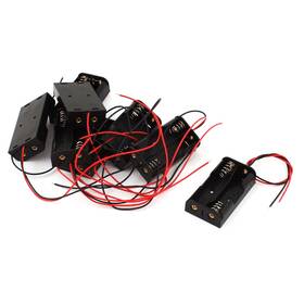 Zaplyte 680811532121 8pack 8 Inch Spring Clip 2 X Aa 1.5v Battery Holder Case Storage Box