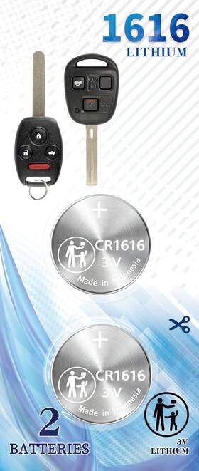 Ziwlu H1620-2 Cr1616 Key Fob Battery Replacement For Honda And Lexus Vehicles 2005-2015