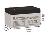 D1.2S Ajc Replacement Sla Battery (12V 1.2AH) New. Price: $16.79.