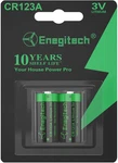 Enegitech CR123A Lithium Battery, Volt For Home Securi New. Price: $13.44.
