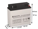 12 Volt 18 Amp Para Systems Minuteman BP24V34 Replacement Battery By Sigmastek New. Price: $38.99.