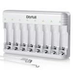 Dlypow 8 Bay Battery Charger Aaa, Usb-c Fast Charging With Smart White New. Price: $15.90.