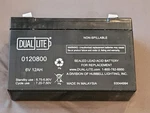 Hubbell Lighting - 6V 12AH Replacement Battery For Dual Lite 0120800 Brand New. Price: $25.49.