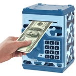 Adevena Electronic Piggy Bank, Mini Atm Password Money Camouflage Blue New. Price: $28.41.