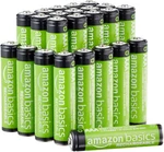 Amazon Basics 24-PACK Rechargeable Aaa Nimh Performance Batteries, 800 Mah, New. Price: $21.83.