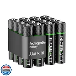 Nicebatt Rechargeable Aaa Batteries 1100MAH, Premium Nimh Triple Battery Lo New. Price: $20.00.