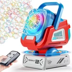 2025 Upgraded Bubble Machine W/ Remote, Auto Rotate & Rgb Light. Price: $55.98.