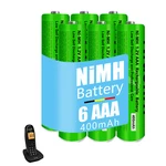 6X Ni-mh Batteries Aaa Rechargeable 1.2 V 400 Mah For Panasonic Cordless Phones New. Price: $18.99.
