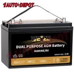 Dual Purpose Agm Battery 12V 110AH Group 31M Deep Cycle Marine & Rv New. Price: $324.99.