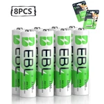 Ebl 8 Packs Rechargeable Aaa Batteries 1100MAH 1.2V Ni-mh Triple Battery Nimh New. Price: $10.99.