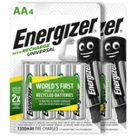 Energizer Rechargeable Aa Batteries Universal 1300 Mah Accu Nimh Retail Package New. Price: $16.45.