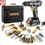 20V Cordless Power Drill Tool Set Rechargeable Battery Diy Home Essentials Kit New. Price: $96.70.