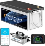 105AH 36V Lithium Golf Cart Battery 200A Bluetooth Bms 25A Charger For New. Price: $644.00.