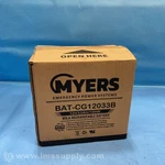 Myers BAT-CG12033B 12V 33AH Vrla Battery Fnfp New. Price: $60.00.