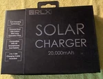 Rlx Solar Charger 20,000MAH, 3 1 Usb Charging Cable, Fast Technology New. Price: $70.00.
