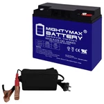 Mighty Max ML18-12 Gel 12V Ah Int Sla Agm Battery + 4AMP Charger New. Price: $64.99.