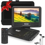 11.5" Portable Dvd Player With 9.5" Swivel Screen, 5-HOURS Rechargeable Battery, New. Price: $60.99.