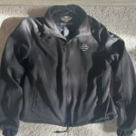 Harley-davidson Genuine Motorclothes Heated Black Jacket Xl With Logo & Wiring Used. Price: $125.00.