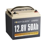 Power Queen 12V 50AH LIFEPO4 Smart Lithium Iron Battery W/bms IP65 For Solar Rv New. Price: $186.99.
