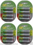 16 Aa Nimh Pre-charged 1.2V 2100MAH Rechargable Batteries By Gp Recyko New. Price: $38.59.