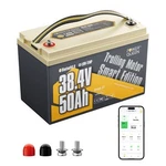 Used Power Queen 36V 50AH Tm Smart Lithium Battery For Trolling Motor. Price: $275.99.