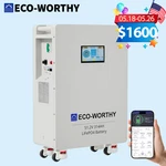 Eco-worthy 16.07KWH 48V 314AH LIFEPO4 Battery Vertical Standing Solar Backup Ups New. Price: $1999.99.