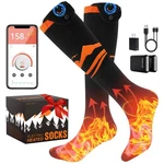Heated Socks For Women Auxemu 4-LEVEL Smart App Control Rechargeable Battery New. Price: $62.48.