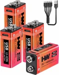 Hw Volt Batteries Pack, 1400MAH Rechargeable Lithium Battery With Usb F New. Price: $34.81.