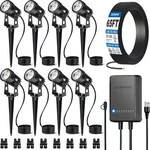 Allinone Led Landscape Lighting Kit 8PACK Low Voltage Lights With Tran New. Price: $140.05.