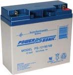 Power-sonic Genuine PS-12180NB 12V Ah Rechargeable Sla Battery New. Price: $44.85.