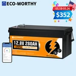Eco-worthy 3584WH 12V 280AH Bluetooth LIFEPO4 Lithium Battery For Rv Home New. Price: $439.99.