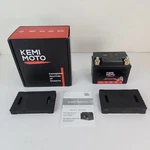 Kemimoto Lithium Powersport Battery 12.8V 2.5AH 32WH 200A Open Box. Price: $34.95.