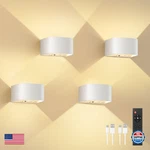 Fulen 4 Pack Motion Sensor Wall Lamp With Remote Control 3 Colors Wireless New. Price: $101.20.