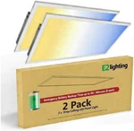 Pack 2X4 Led Flat Panel Light With Emergency Battery Backup 30W-40W-50W Wattag New. Price: $441.99.