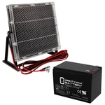 Mighty Max 12V 15AH F2 Sla Replaces Enduring 6DZM11, + Solar Panel New. Price: $59.99.