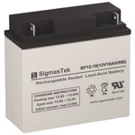Sigmastek 12V 18AH Nb Sla Agm Battery Replacement For Enduring 6FM17 6-FM-17 New. Price: $38.99.