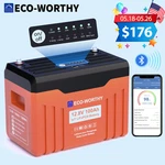 Eco-worthy 1280WH 12V 100AH LIFEPO4 Lithium Battery With Soc Display Bluetooth New. Price: $219.99.