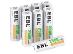 Ebl 2500MAH 1.2V Rechargeable Aa Batteries - 8 Pack New. Price: $10.00.