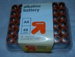 New 48-PACK Target Brand Aa Alkaline Batteries Exp 2034 Battery Up&up. Price: $24.99.