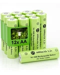 Solar Light Batteries - Howardly Aa 1.2V Ni Mh Rechargeable 600MAH 12 Pack New. Price: $20.00.