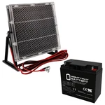 Mighty Max 12V 18AH Sla Battery Compatible With ZB-12-18 + Solar Panel New. Price: $64.99.