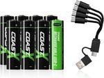 Coast Aa Usb-c Rechargeable Zithion-x Li-ion 1.5V 2400MAH Battery 8-PACK New. Price: $67.35.