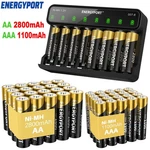 Lot Aaa Rechargeable Batteries 2800MAH 1100MAH 1.2V/ Ni-mh Lcd Smart Charger New. Price: $17.99.
